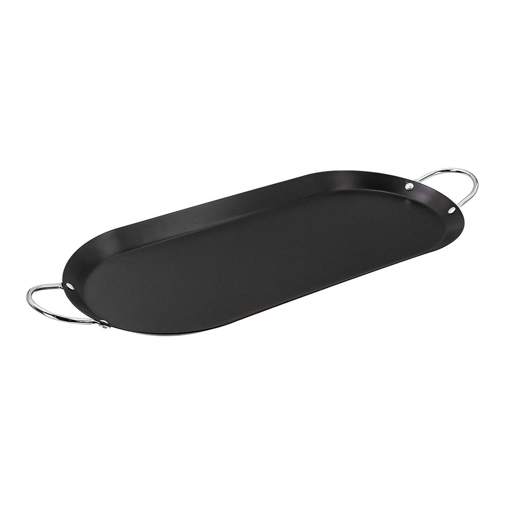 Comal Ovalado de acero al carbón con antiadherente 52 cm 042-701-044 Travessa
