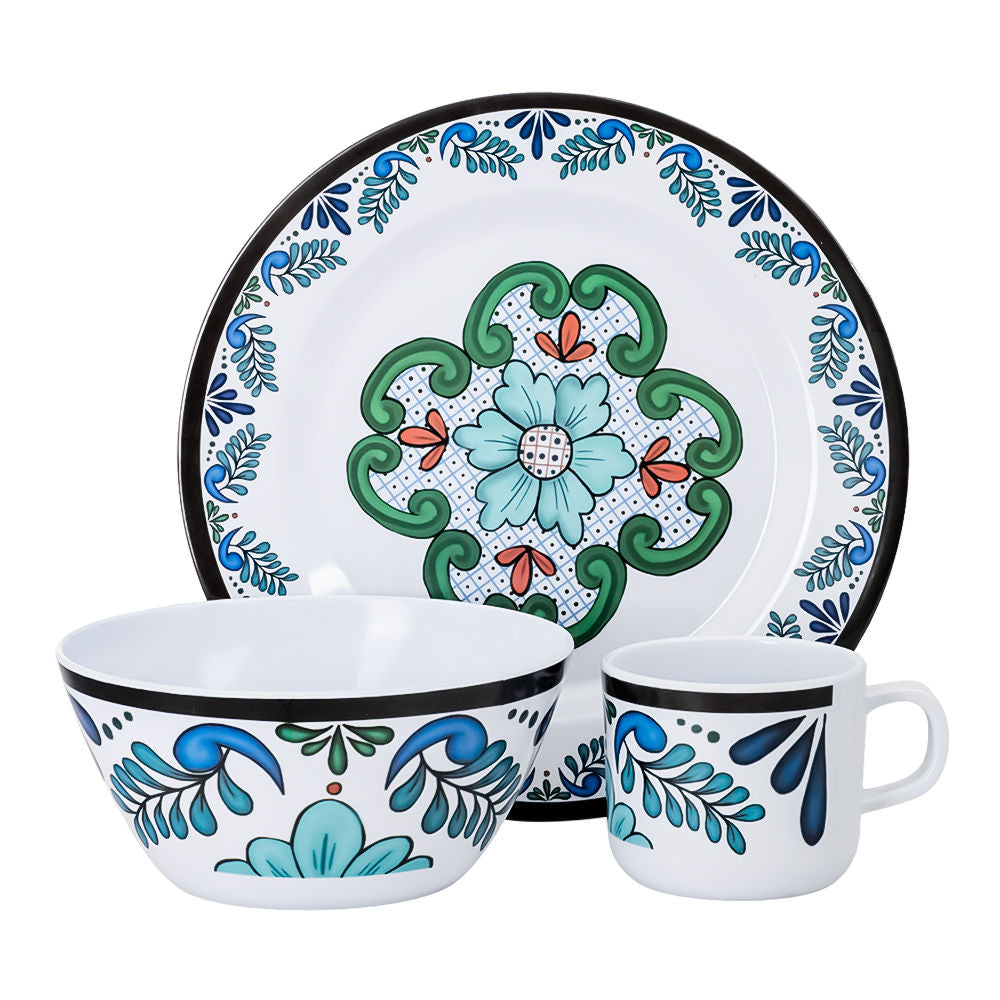 Vajilla de melamina decorada 12 piezas 003-016-913 Travessa
