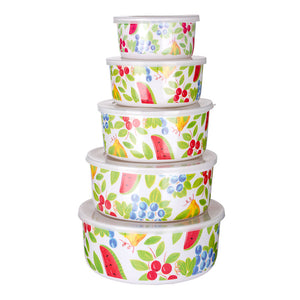 Juego de melamina 5 piezas mixing frutas 003-078 Travessa