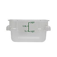 Contenedor de plástico cuadrado 1.8 L 059-003-001 Travessa