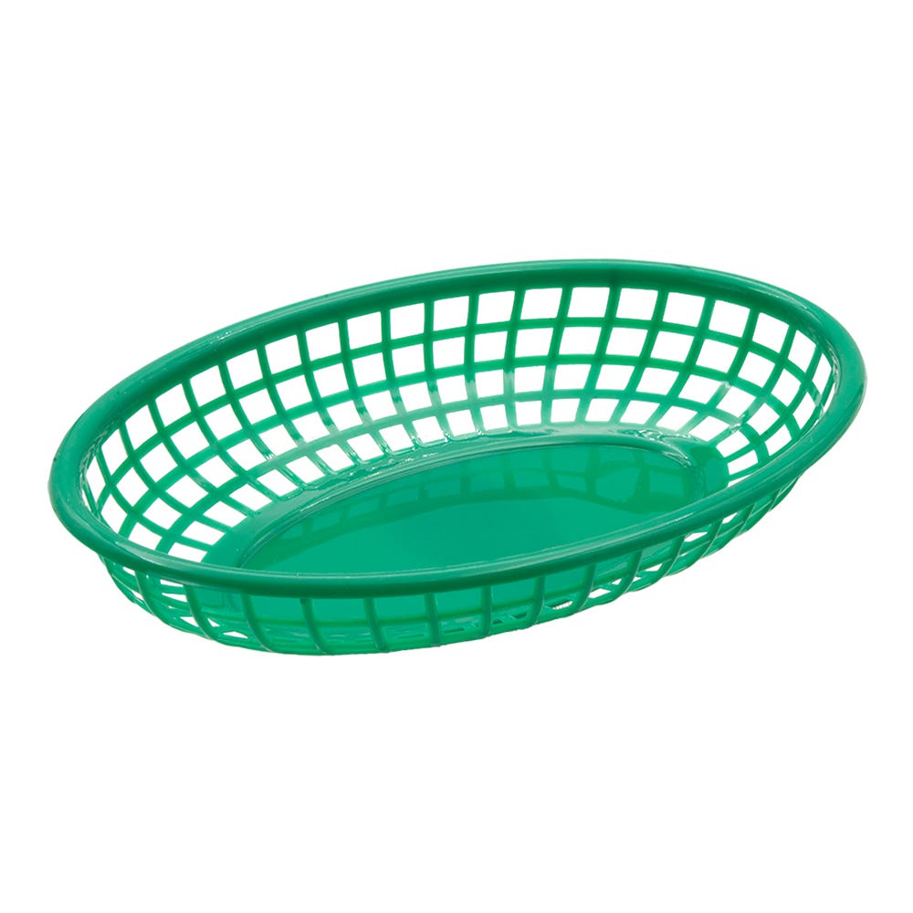Canasta de plástico fast food oval 23 x 15 x 4 cm 121-001-002 Travessa