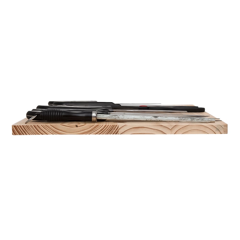 Juego de cuchillos de acero inoxidable con tabla 050-001-010 Travessa