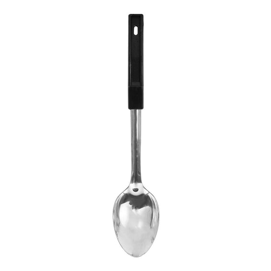 Cuchara de acero inoxidable para cocinar 33 cm lisa mango de plástico 155-101-033 Travessa