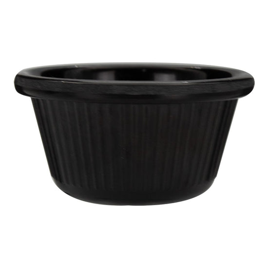 Ramekin melamina 90 ml negro rayado 105-015-126 Travessa