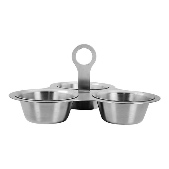 Salsera triple de acero inoxidable 13.2 cm S2500021 Möven – vista 3