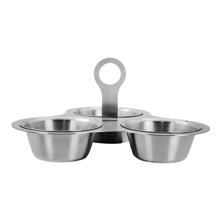 Salsera triple de acero inoxidable 13.2 cm S2500021 Möven
