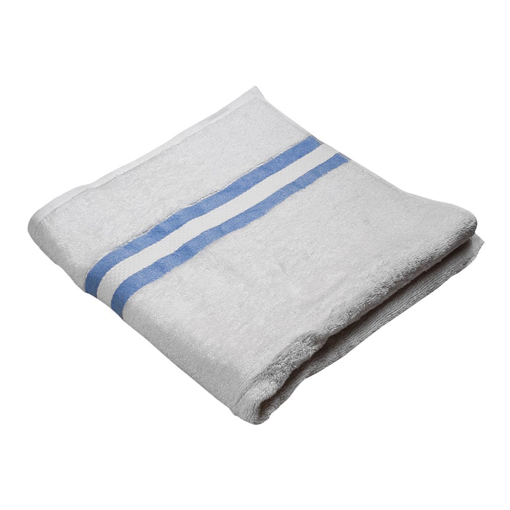 Paquete de 3 toallas de baño 100% algodón 70 x 139 cm Bursa azul