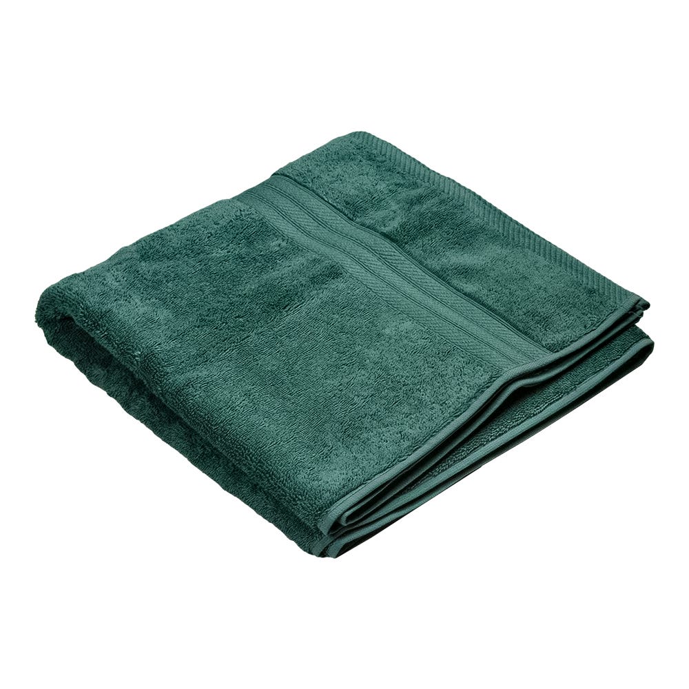 Paquete de 3 toallas de baño 100% algodón 70 x 142 cm Nicea verde