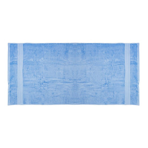Paquete de 3 toallas de baño 100% algodón 69 x 138 cm Nicea azul
