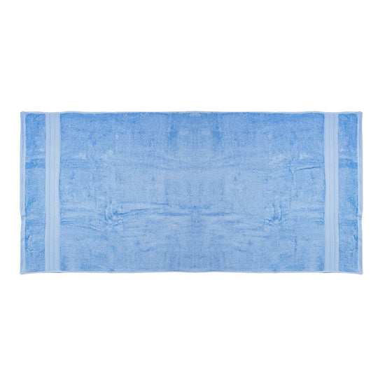 Paquete de 3 toallas de baño 100% algodón 69 x 138 cm Nicea azul