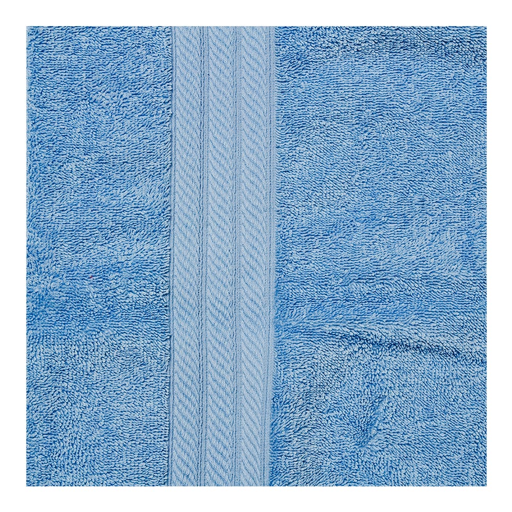 Paquete de 3 toallas de baño 100% algodón 69 x 138 cm Nicea azul