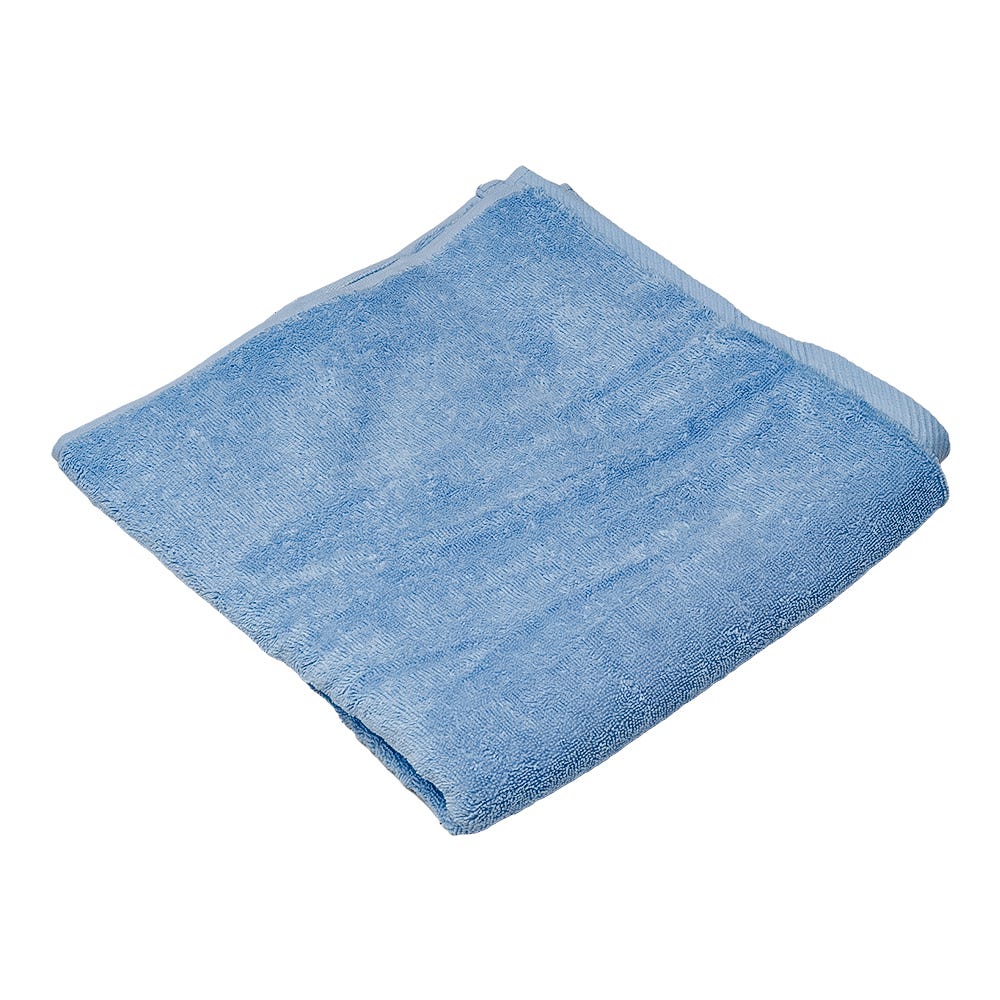 Paquete de 3 toallas de baño 100% algodón 69 x 138 cm Nicea azul