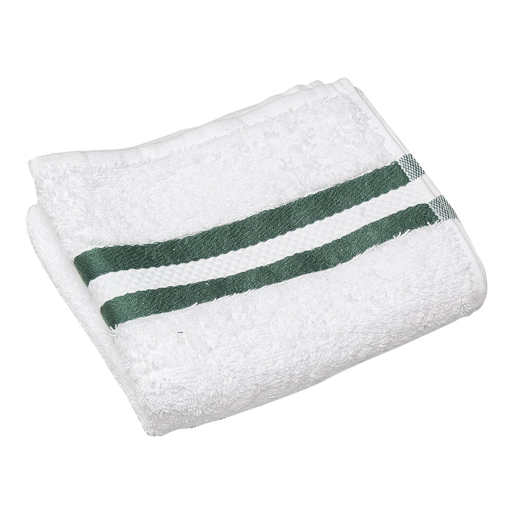 Paquete de 5 toallas para manos 100% algodón 42 x 70 cm Incaya verde