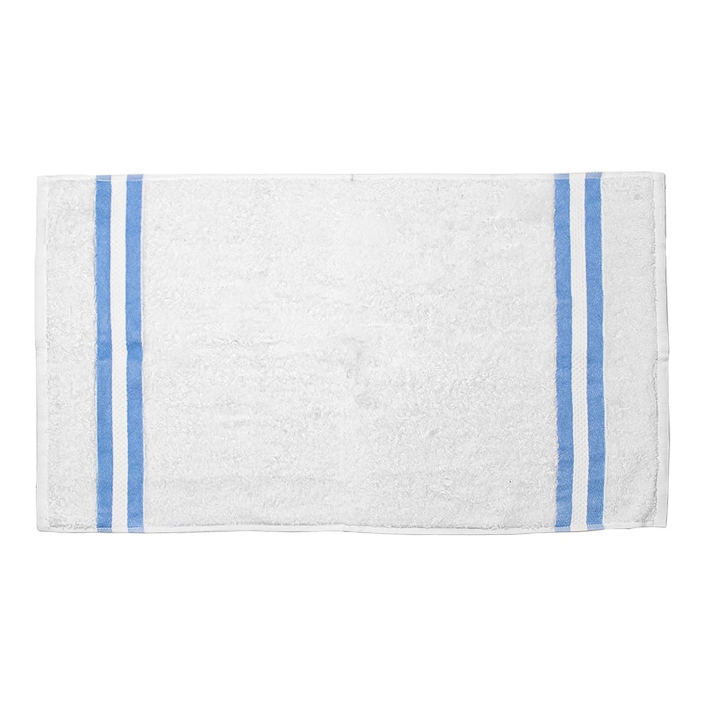 Paquete de 5 toallas para manos 100% algodón 42 x 72 cm Incaya azul