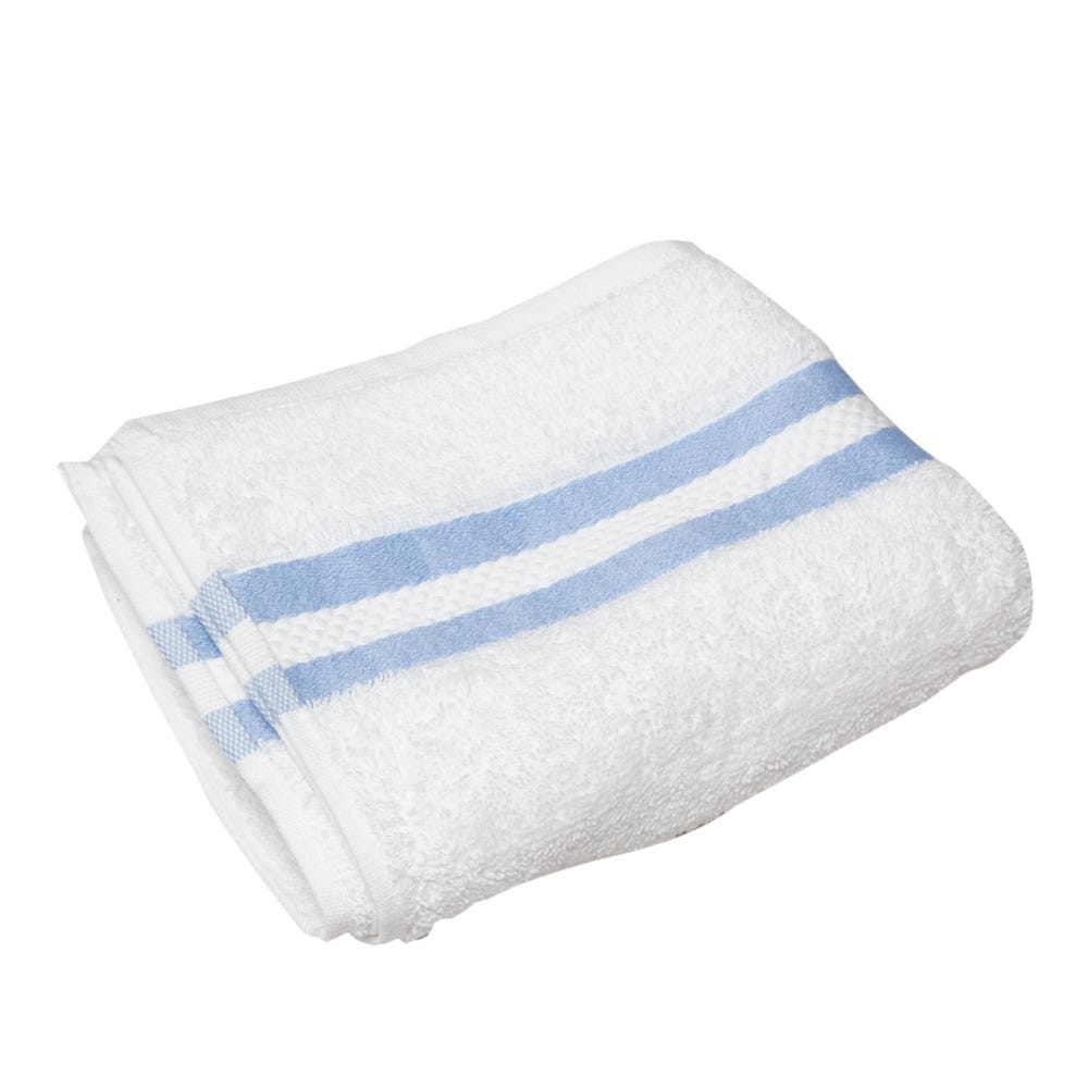 Paquete de 5 toallas para manos 100% algodón 42 x 72 cm Incaya azul