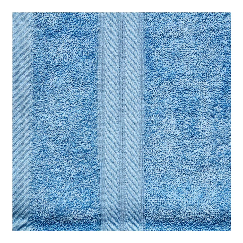 Paquete de 5 toallas para manos 100% algodón 42 x 74 cm Ulku azul