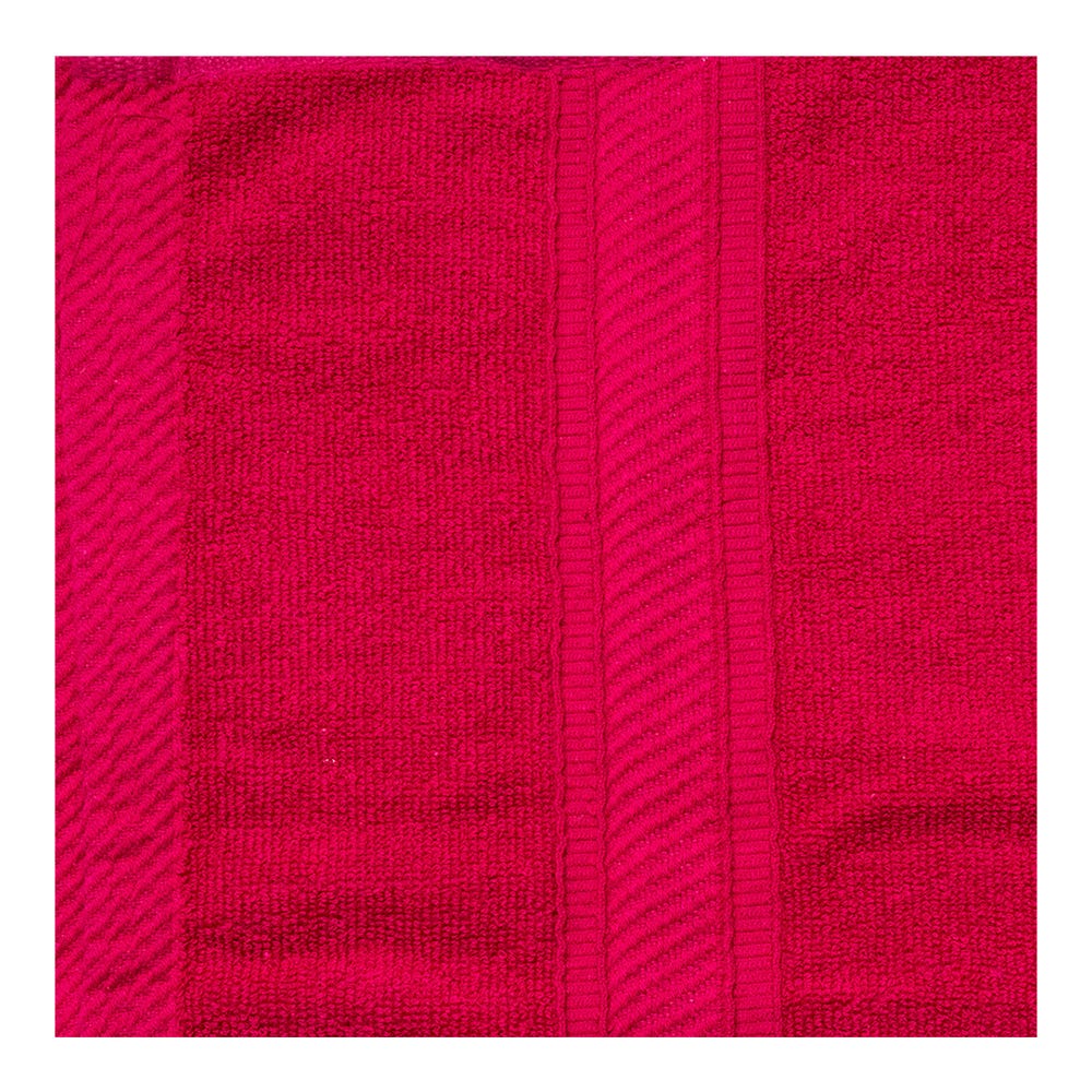 Paquete de 3 toallas de baño 80% algodón 68 x 140 cm Koza rosa