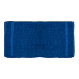 Paquete de 3 toallas de baño 80% algodón 70 x 132 cm Koza azul rey