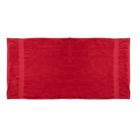 Paquete de 3 toallas de baño 80% algodón 68 x 133 cm Koza rojo
