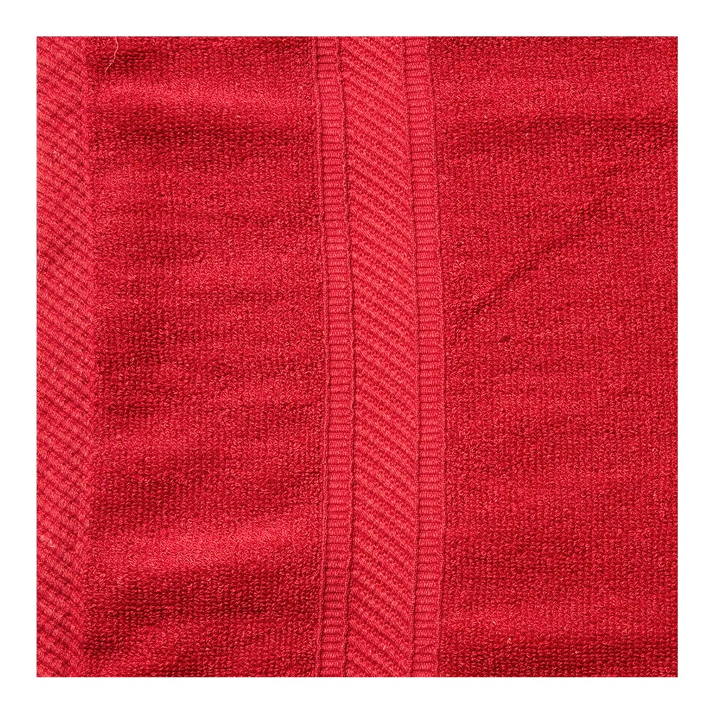 Paquete de 3 toallas de baño 80% algodón 68 x 133 cm Koza rojo