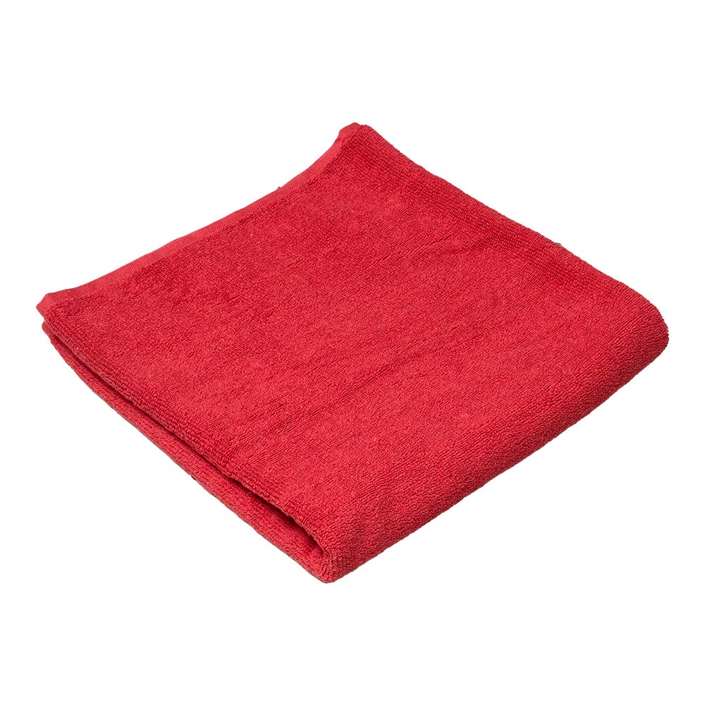 Paquete de 3 toallas de baño 80% algodón 68 x 133 cm Koza rojo