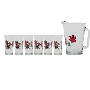 Juego de agua 7 piezas Flores Lilis Soave