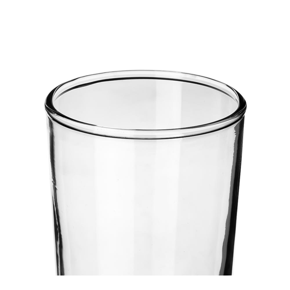 Caja con 24 piezas Vaso de vidrio 280 ml tipo tubo V003392 Glassia
