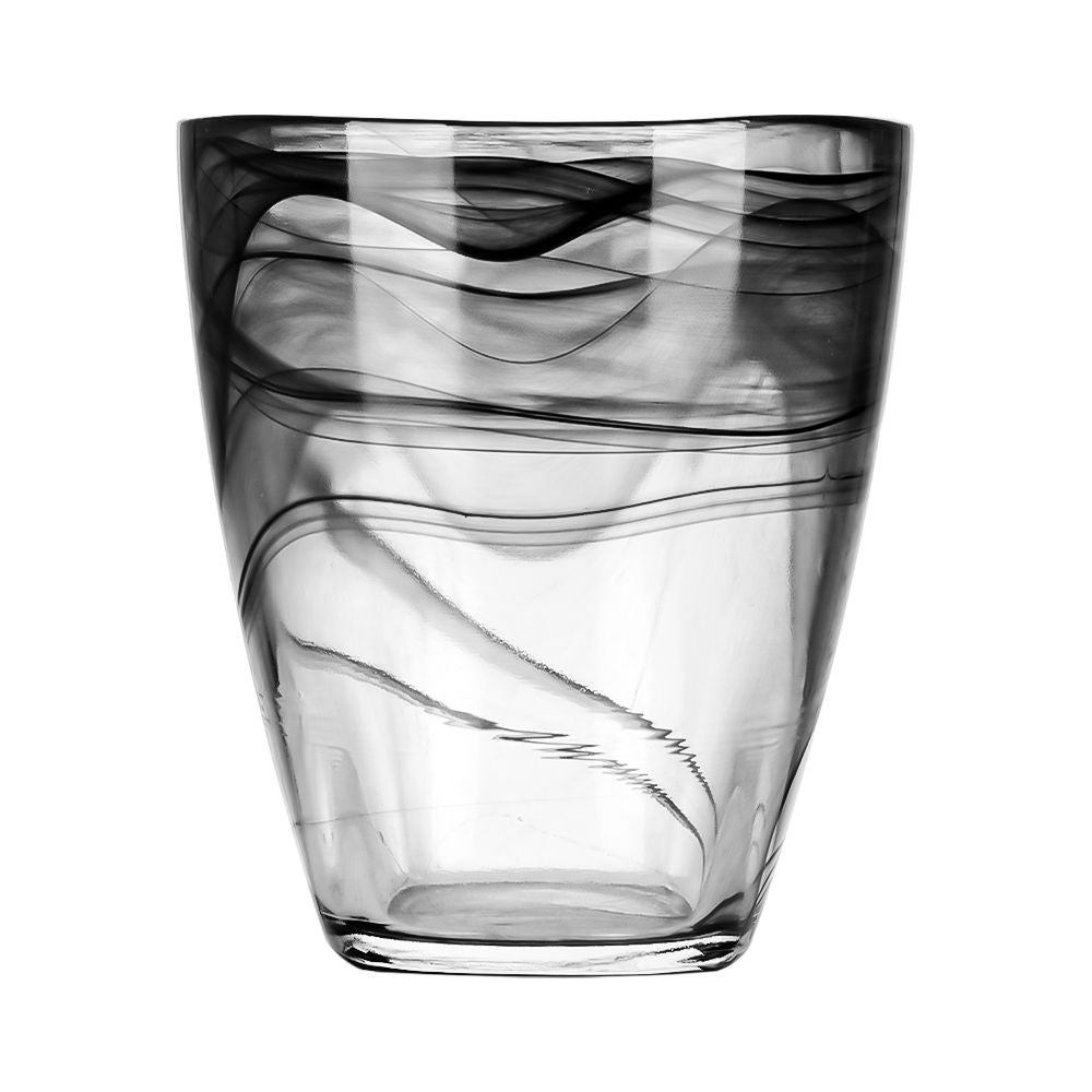 Vaso de vidrio 450 ml Velo negro LB V557090 Glassia