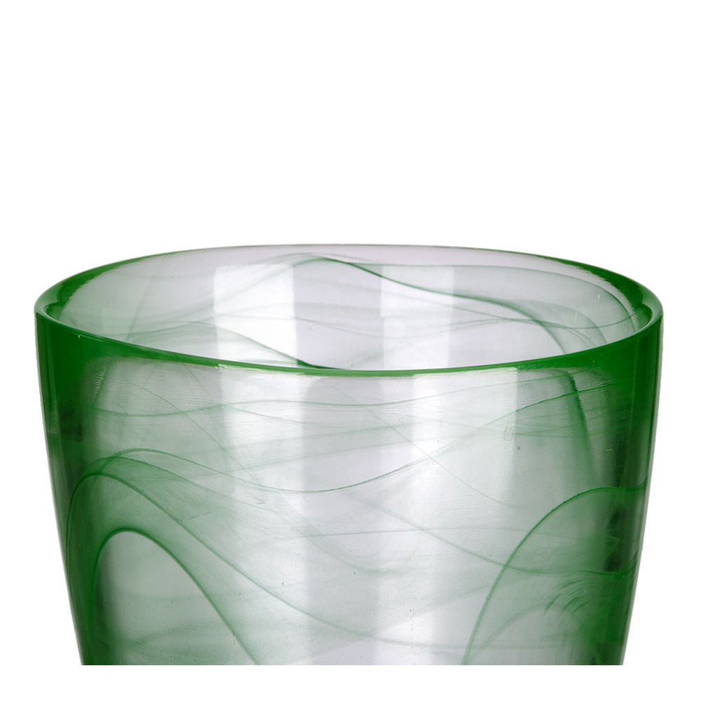 Vaso de vidrio 400 ml Velo verde LB V557290 Glassia