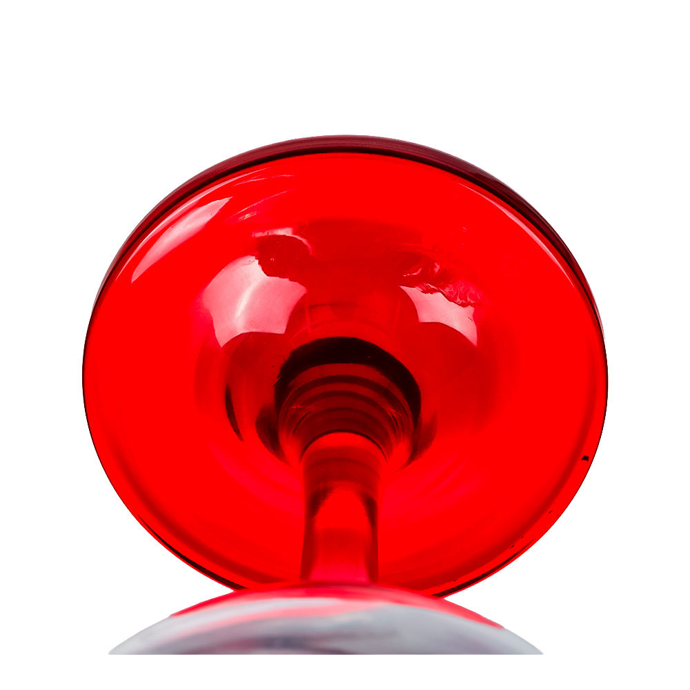 Copa de vidrio para vino 400 ml con pie rojo difuminado California V562690 Glassia