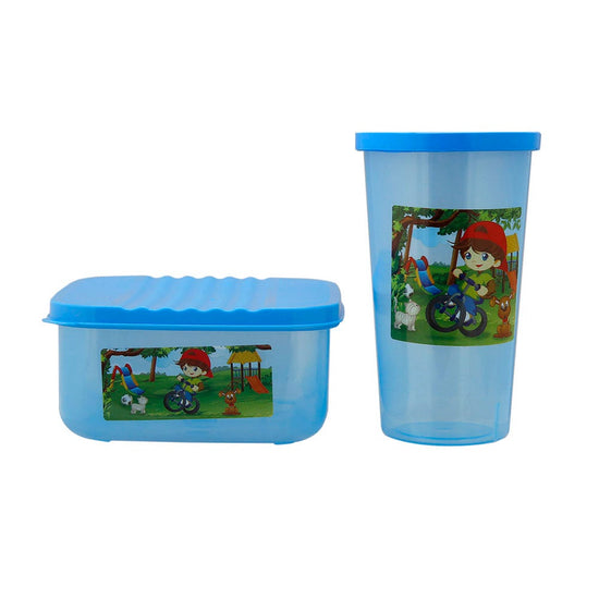 Kit escolar vaso y sandwichera varios colores