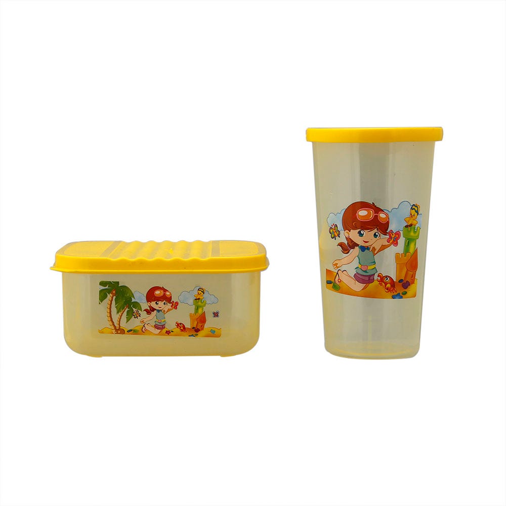 Kit escolar vaso y sandwichera varios colores