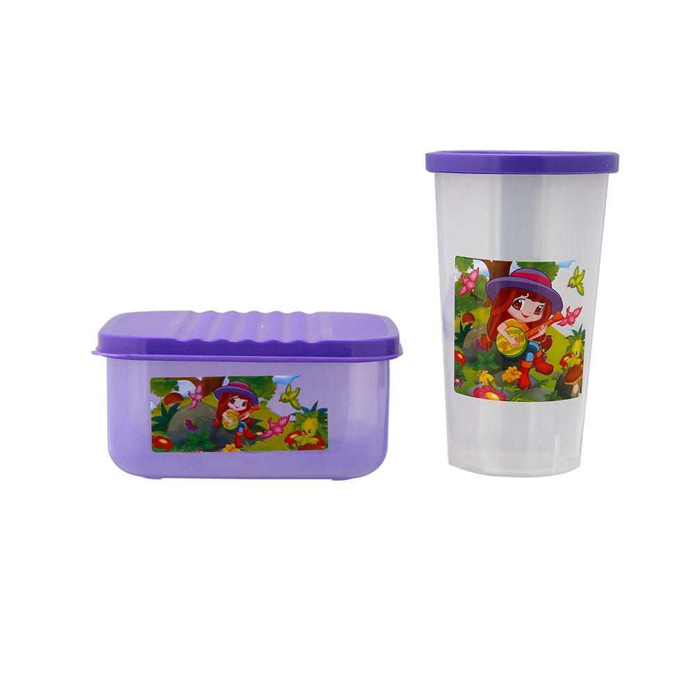 Kit escolar vaso y sandwichera varios colores