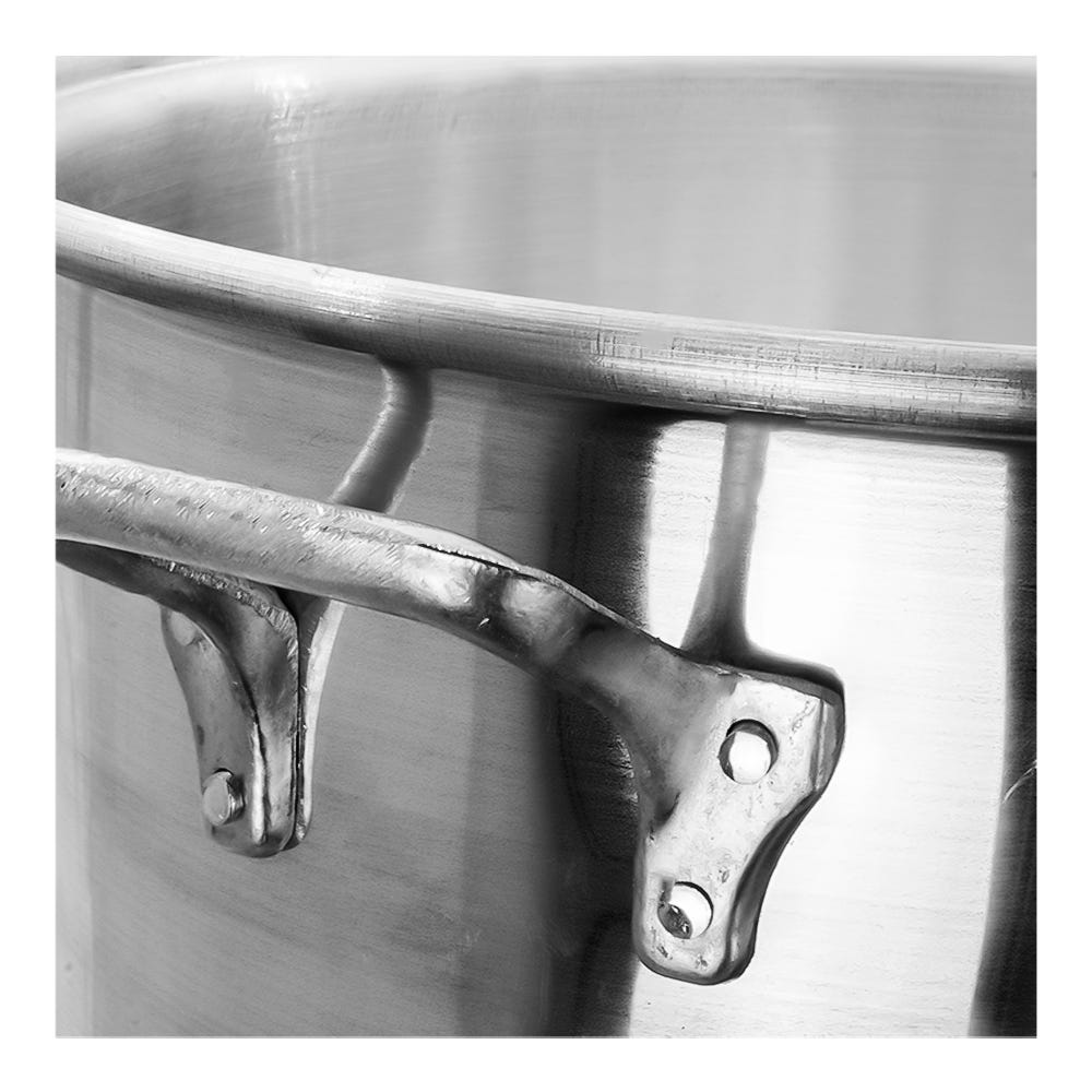 Vaporera de aluminio con tapa de cristal 50 L VAP45CTC Acmi 2000