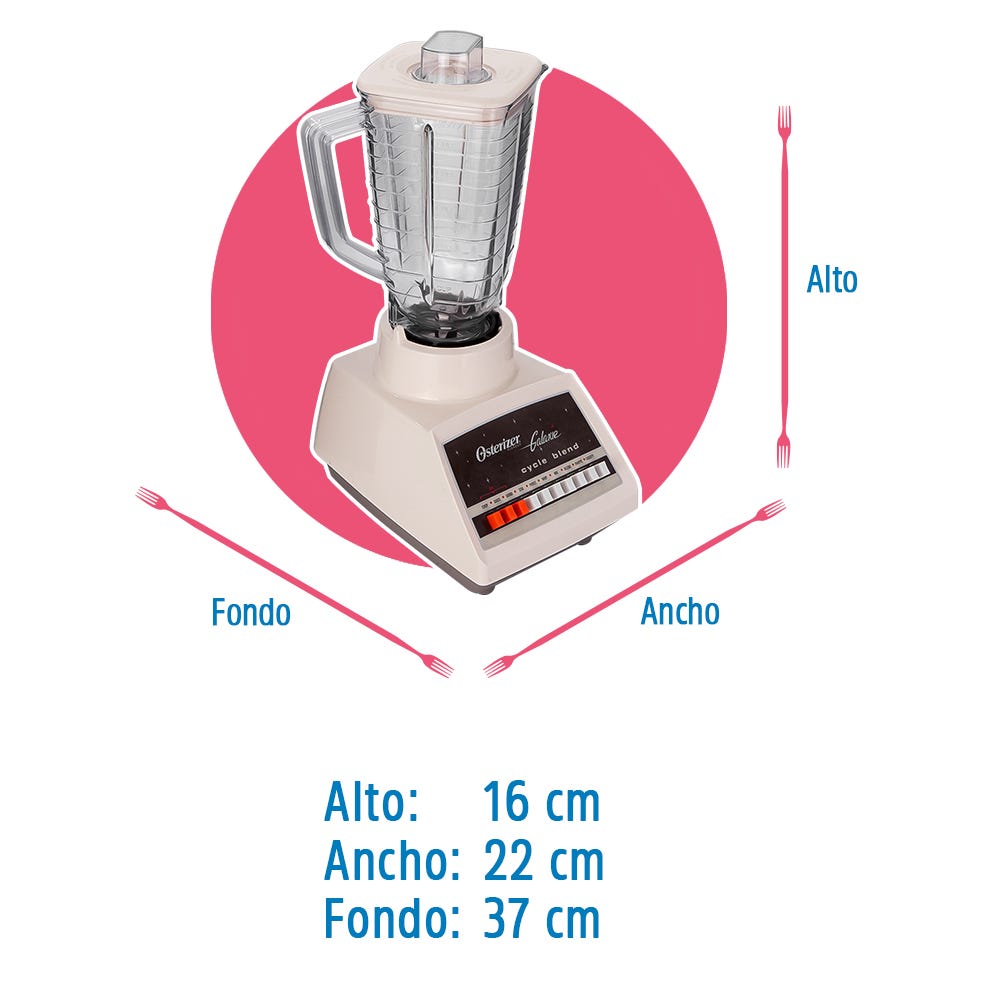 Licuadora 10 velocidades Almendra 86916G000 Oster