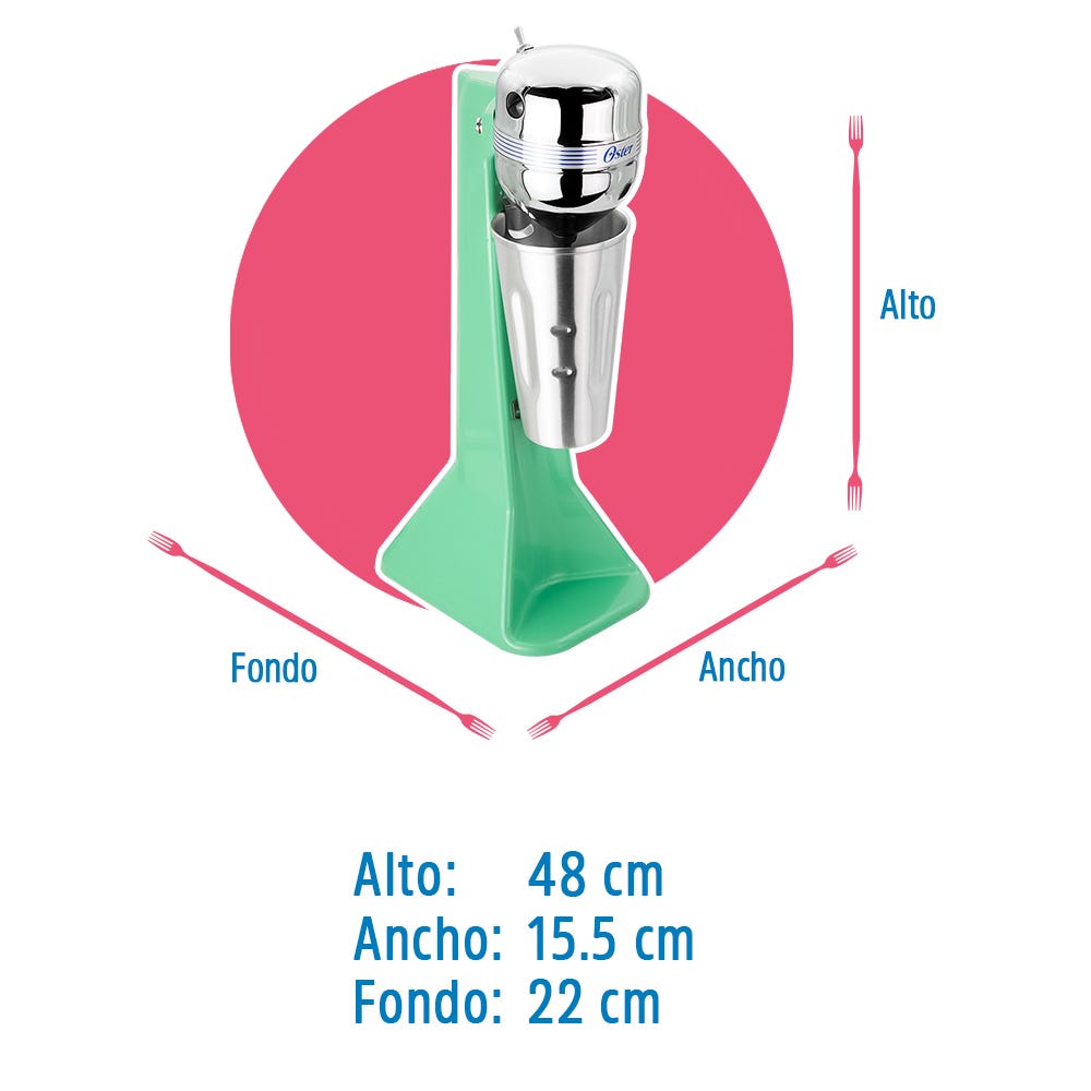 Fuente de sodas 2 velocidades 002523-013-000 Oster