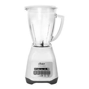 Licuadora Soho Lite Blanca con botones vaso de vidrio
