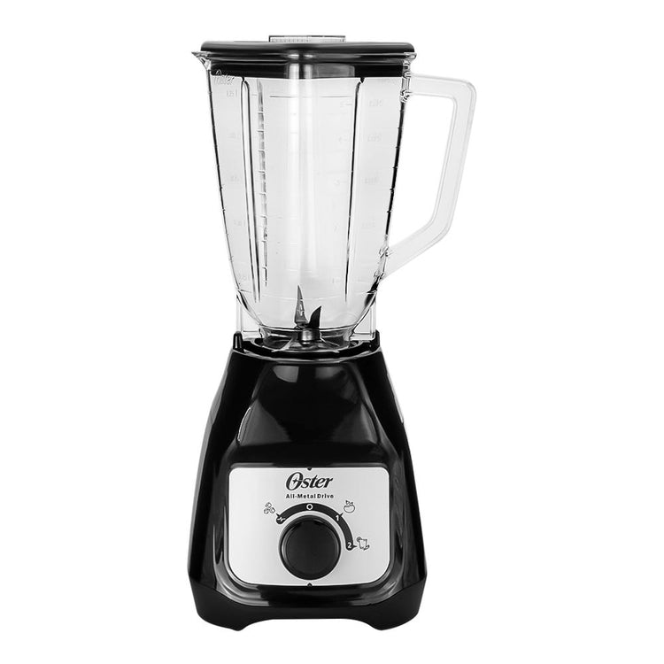 Licuadora Soho Lite negra con perilla vaso de plástico BLSTKAP-BRD-013 Oster