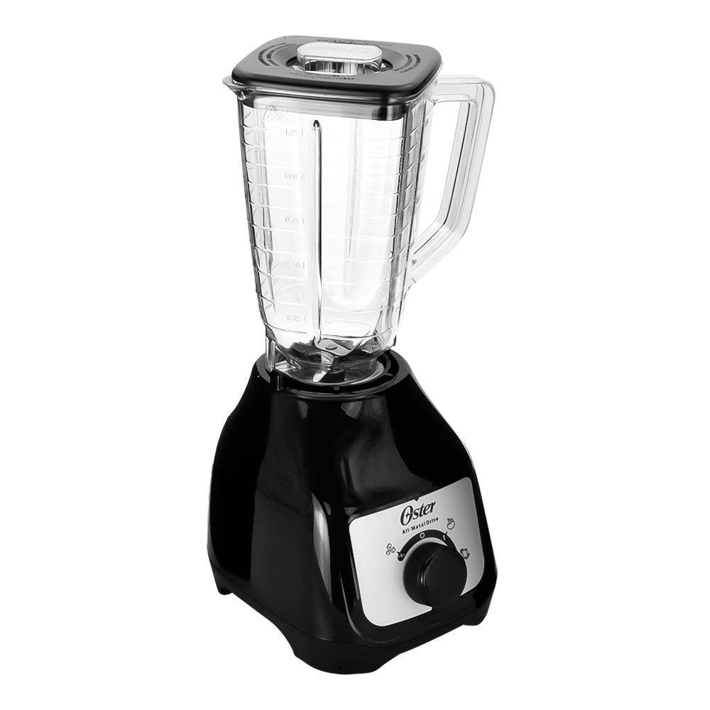 Licuadora Soho Lite negra con perilla vaso de plástico BLSTKAP-BRD-013 Oster