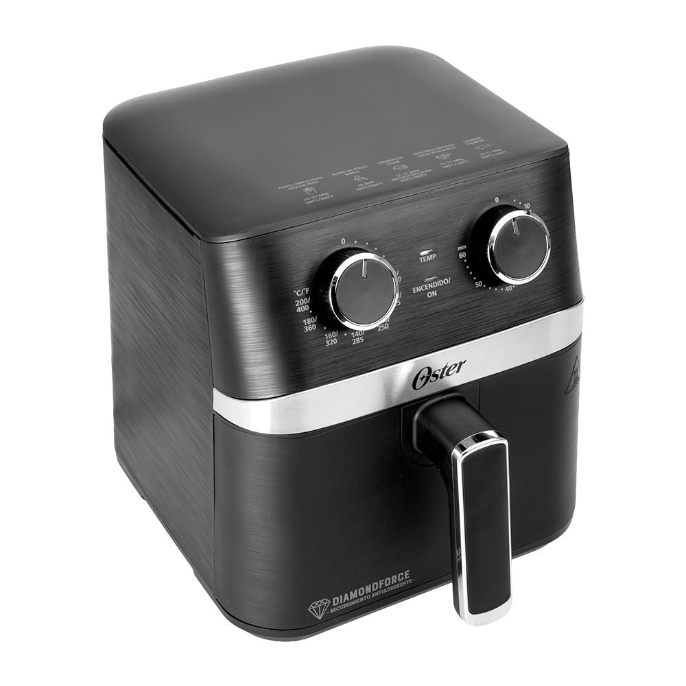 Freidora de aire 4 litros manual negra 2204926 Oster