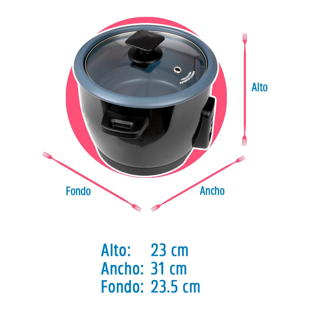Olla de lento cocimiento 7 tazas CKSTRCB7DFBLK Oster