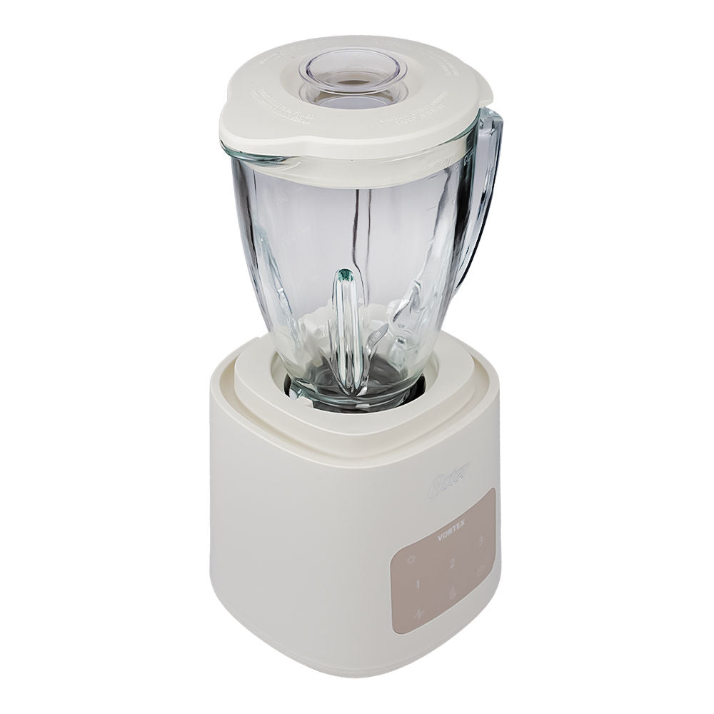 Licuadora Vortex 3 velocidades con vaso de vidrio Oster – vista en ángulo