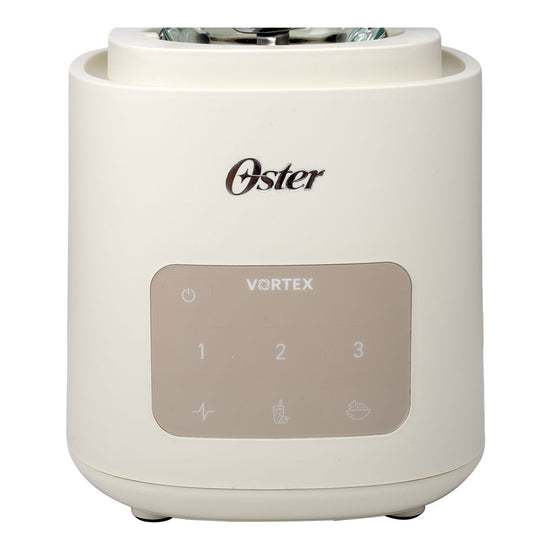 Licuadora Vortex 3 velocidades con vaso de vidrio Oster – detalle de la base con controles