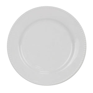 Plato pando 27.5 cm Perla Blanco Corona