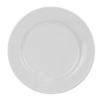 Plato pando 27.5 cm Perla Blanco Corona