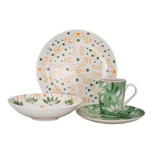 Vajilla 16 piezas Solsticio Corona