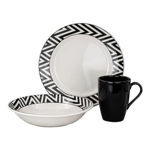 Vajilla de cerámica de 9 piezas Emma Corona