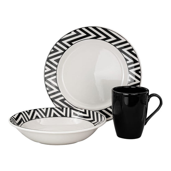 Vajilla de cerámica de 9 piezas Emma Corona