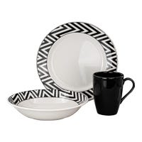 Vajilla de cerámica de 9 piezas Emma Corona