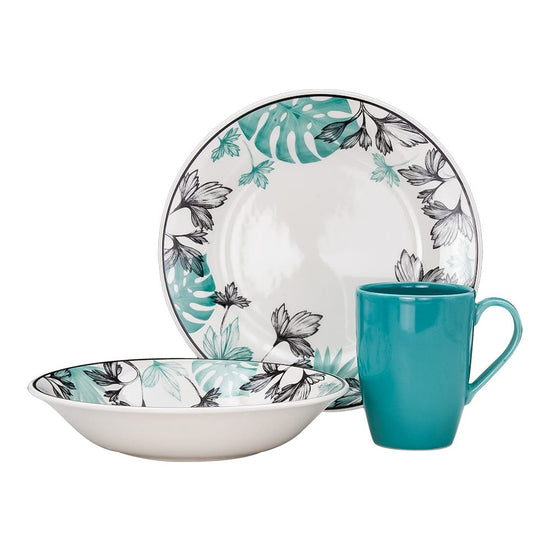 Vajilla de cerámica de 9 piezas Leticia Corona